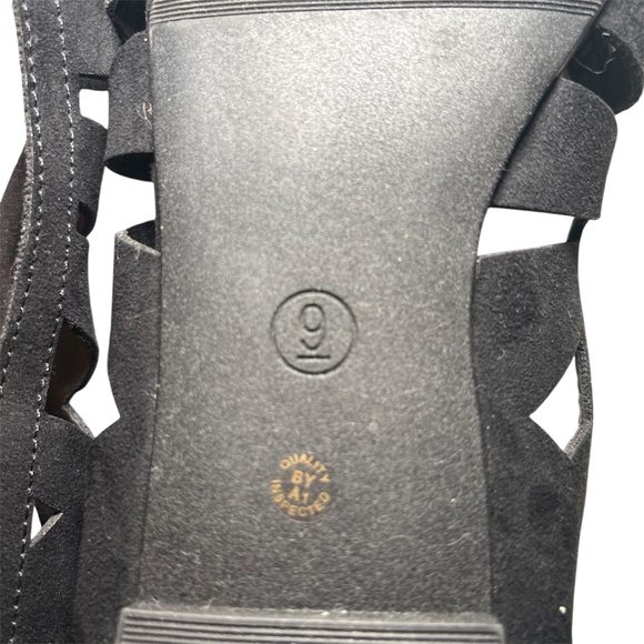 Arizona Jean Company Women's Ballet Flat Sandal Black Suede Size 9 Slip On - Picture 5 of 5